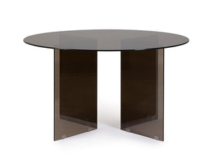 Round Dining Table Ø130 cm Amber Finish