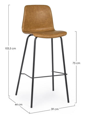 Bar Stool Vintage PU Leather