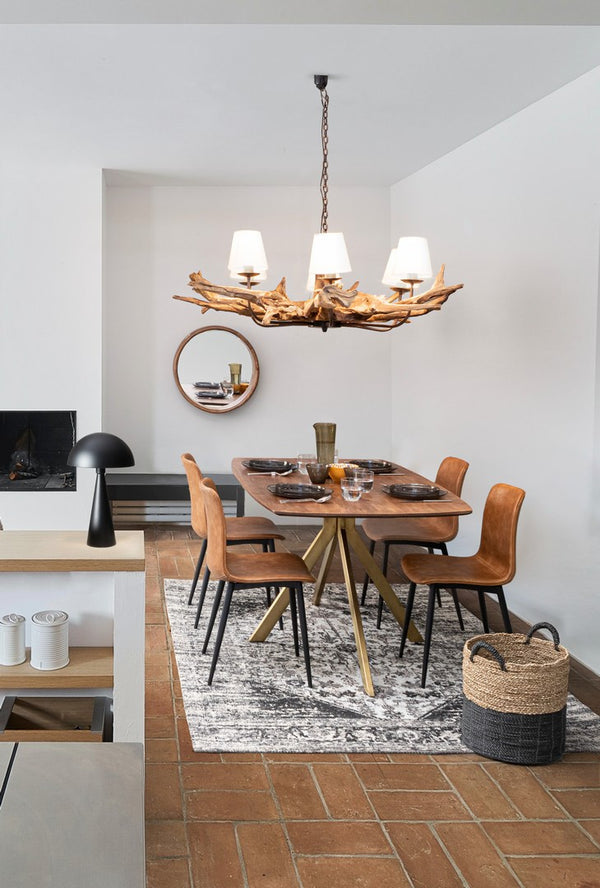 Dining Chair Vintage PU Leather