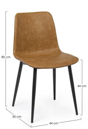 Dining Chair Vintage PU Leather