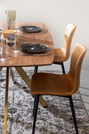Dining Chair Vintage PU Leather