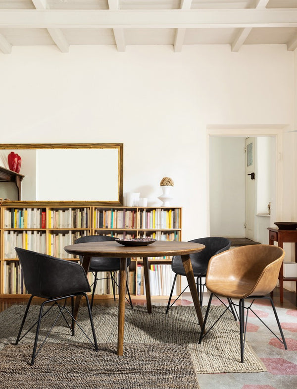 Dining Chair Vintage PU Leather