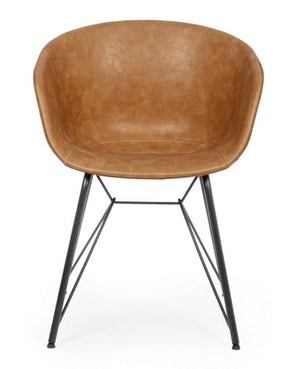 Dining Chair Vintage PU Leather