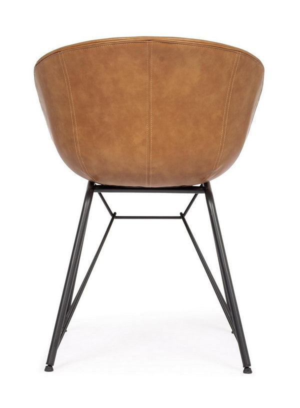 Dining Chair Vintage PU Leather