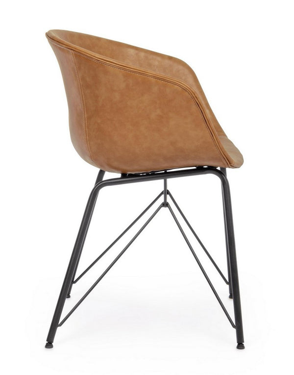 Dining Chair Vintage PU Leather