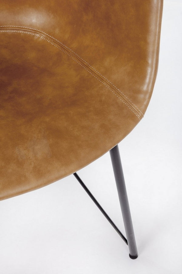 Dining Chair Vintage PU Leather
