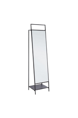 Full Length Standing Mirror 181.5 cm – Modern Black Frame Mirror