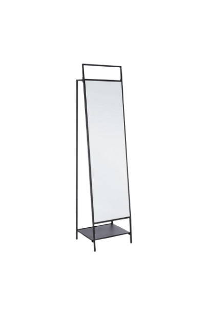 Full Length Standing Mirror 181.5 cm – Modern Black Frame Mirror