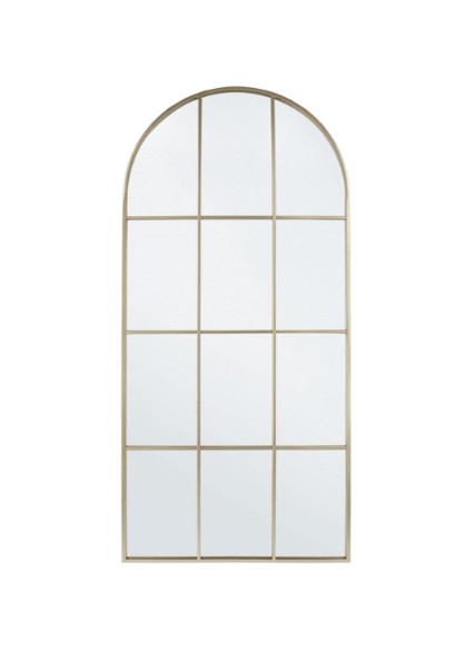 Full Length Window Style Mirror 170 cm – Gold Decorative Mirror