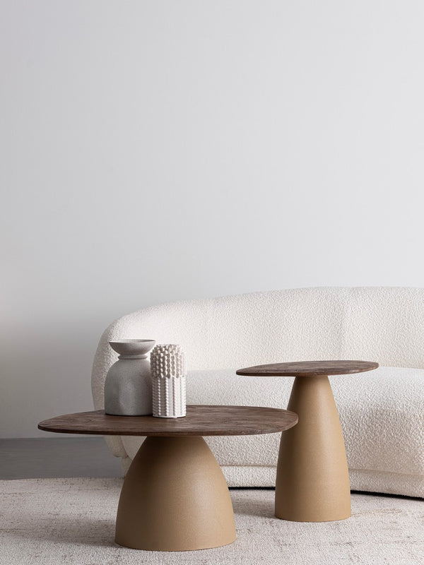 2-Seater Sofa White Upholstered L191
