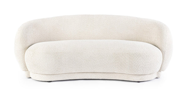 2-Seater Sofa Natural Upholstered L191