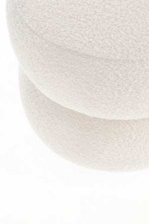 Round Bar Stool White D41