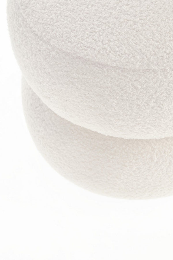 Round Bar Stool White D41