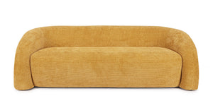 3-Seater Sofa Mustard Upholstered L200