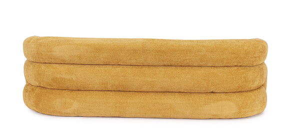 3-Seater Sofa Mustard Upholstered L200