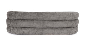 3-Seater Sofa Dark Grey Upholstered L200