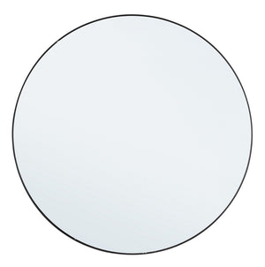 Round Wall Mirror Ø120 cm – Black Modern Decorative Mirror