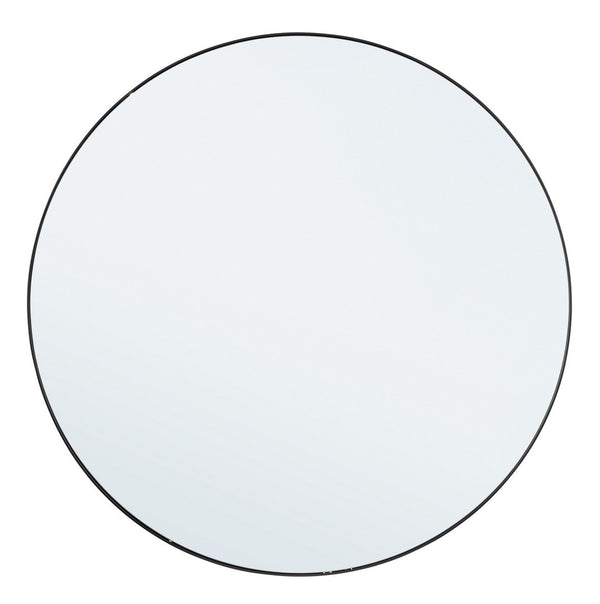 Round Wall Mirror Ø120 cm – Black Modern Decorative Mirror