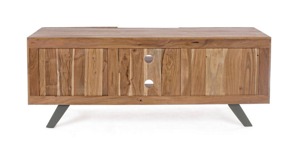 Modern 2-Door Low Cabinet for Living Room Storage