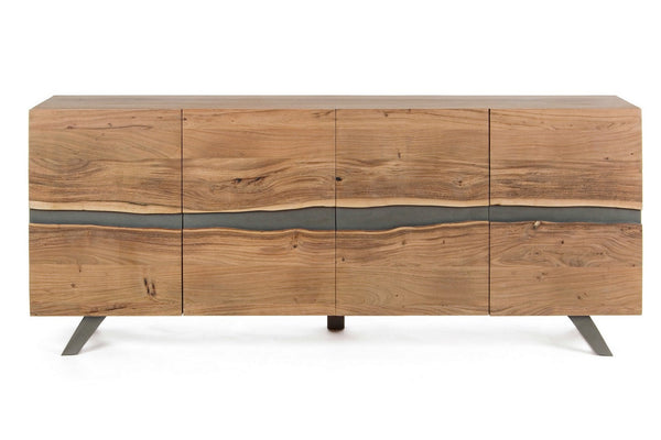 Modern 4-Door Sideboard Cabinet for Spacious Storage
