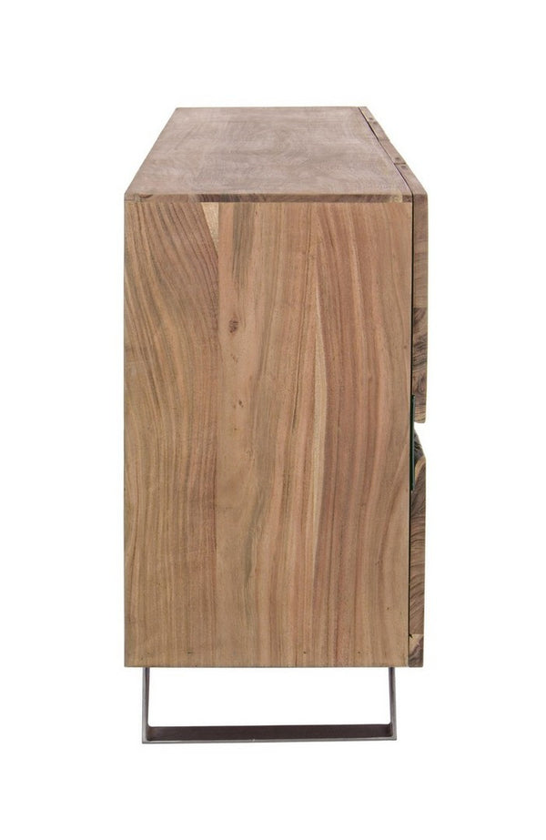 Modern 4-Door Sideboard Cabinet for Spacious Storage