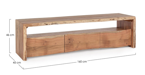 Modern Low Cabinet with 3 Drawers for Living Room Storage