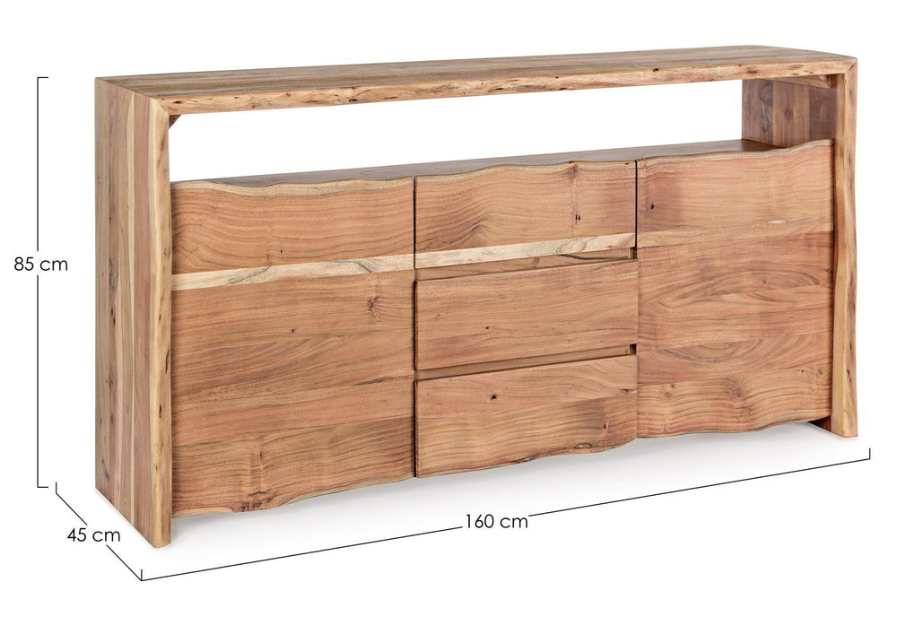 Modern Sideboard with 2 Doors and 3 Drawers for Organized Storage