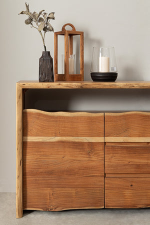 Modern Sideboard with 2 Doors and 3 Drawers for Organized Storage
