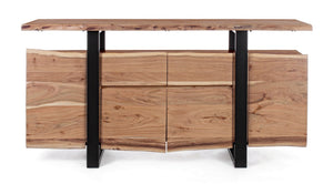 Modern Sideboard with 4 Doors and 2 Drawers for Spacious Storage