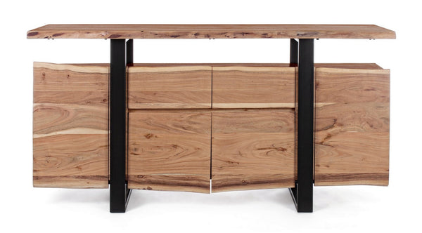 Modern Sideboard with 4 Doors and 2 Drawers for Spacious Storage