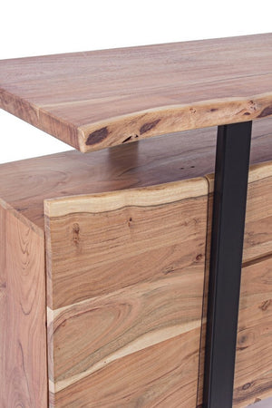 Modern Sideboard with 4 Doors and 2 Drawers for Spacious Storage