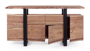 Modern Sideboard with 4 Doors and 2 Drawers for Spacious Storage