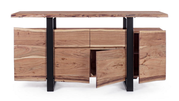 Modern Sideboard with 4 Doors and 2 Drawers for Spacious Storage