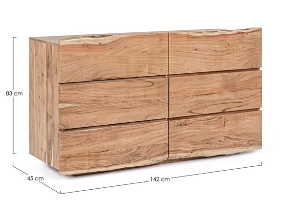 Modern 6-Drawer Chest for Spacious Storage