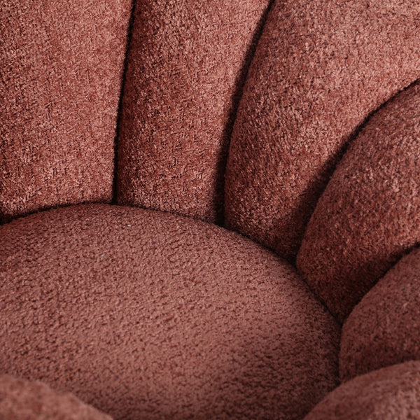 Bouclè Ayent swivel armchair
