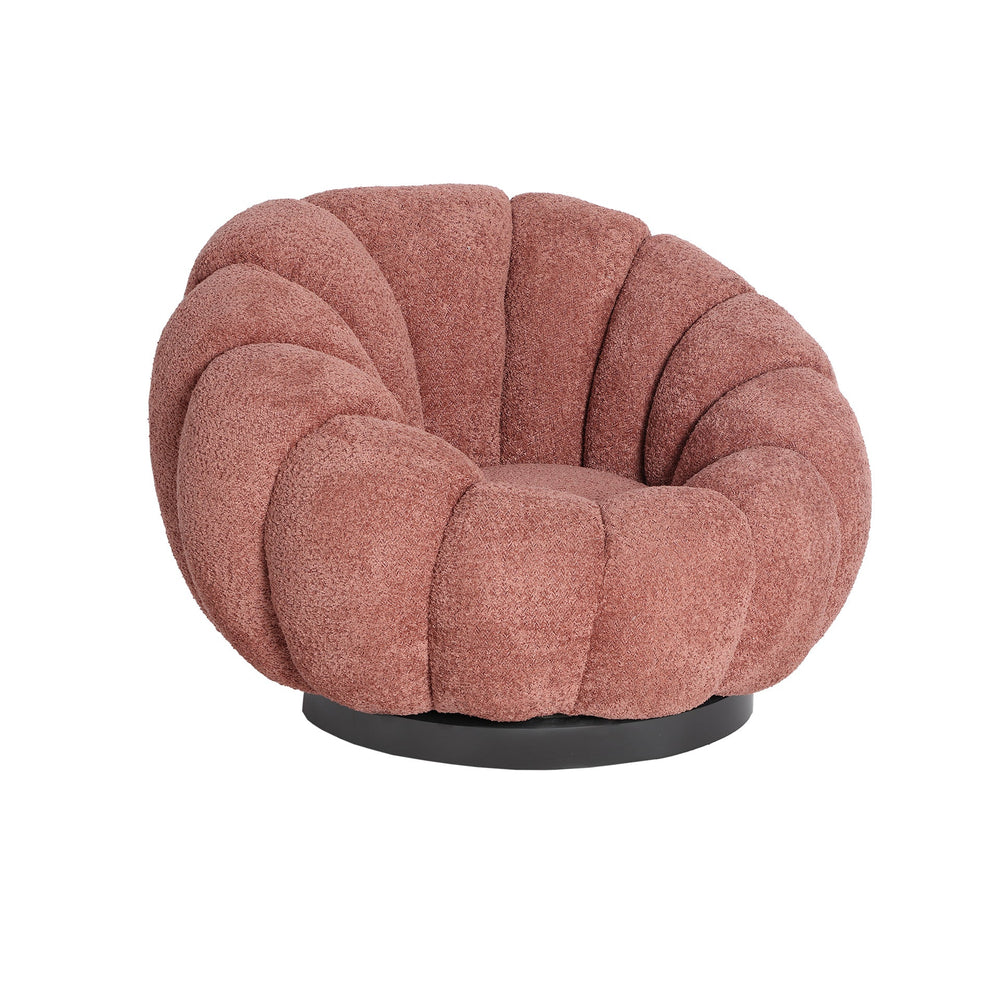 Bouclè Ayent swivel armchair