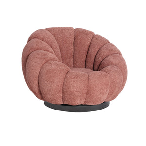 Bouclè Ayent swivel armchair
