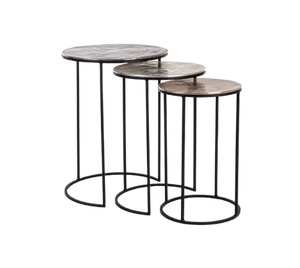 Modern Set of 3 Nesting Side Tables D29/D33/D41