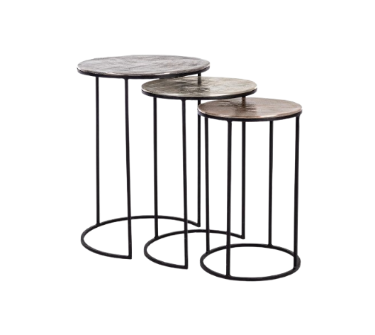 Modern Set of 3 Nesting Side Tables D29/D33/D41