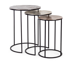 Modern Set of 3 Nesting Side Tables D29/D33/D41