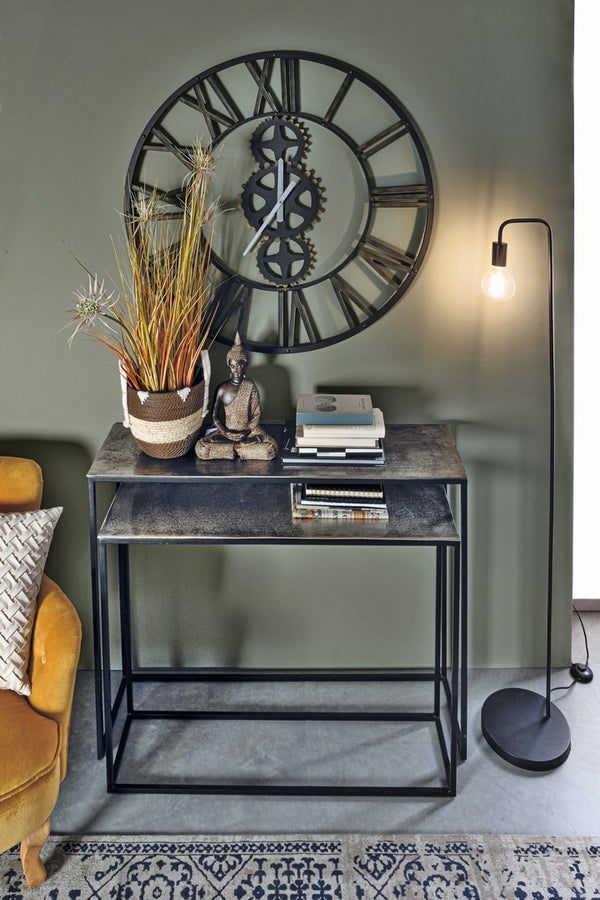 Modern Set of 2 Console Tables for Entryway and Living Room