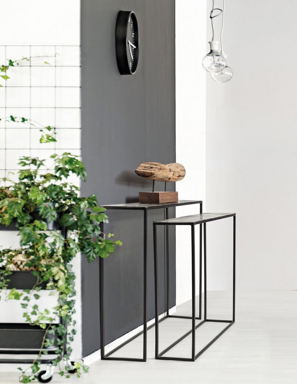 Modern Set of 2 Console Tables for Entryway and Living Room