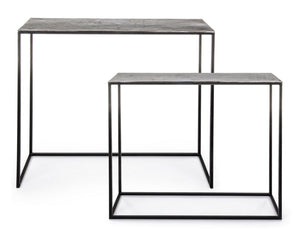 Modern Set of 2 Console Tables for Entryway and Living Room