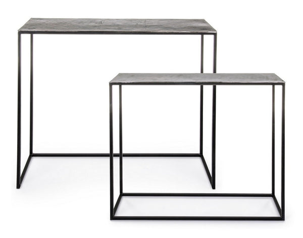 Modern Set of 2 Console Tables for Entryway and Living Room