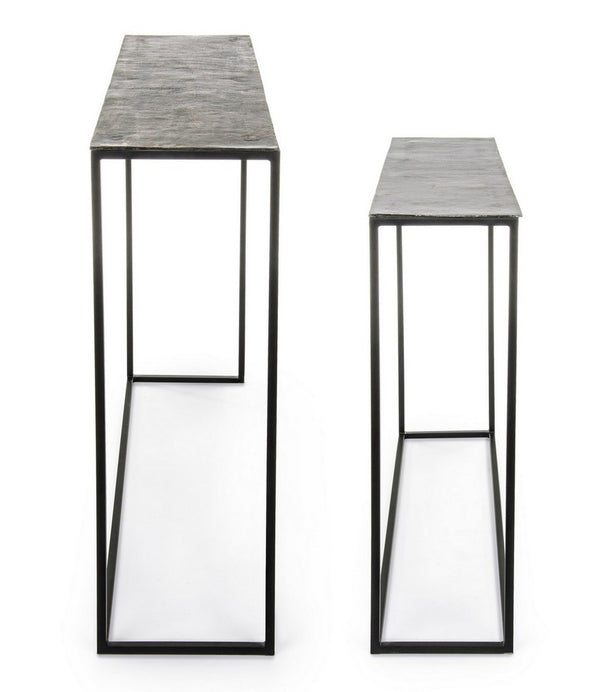 Modern Set of 2 Console Tables for Entryway and Living Room
