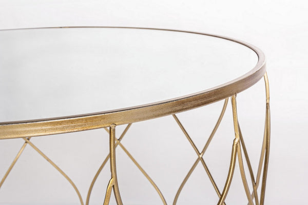 Modern Set of 2 Round Coffee Tables for Living Room D71/D66