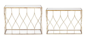 Modern Set of 2 Console Tables for Entryway and Living Room