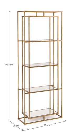 Modern 4-Tier Shelving Unit for Storage and Display