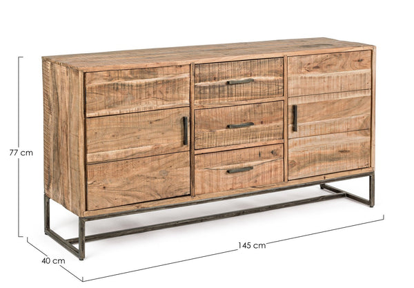 Modern Sideboard with 2 Doors and 3 Drawers for Organized Storage