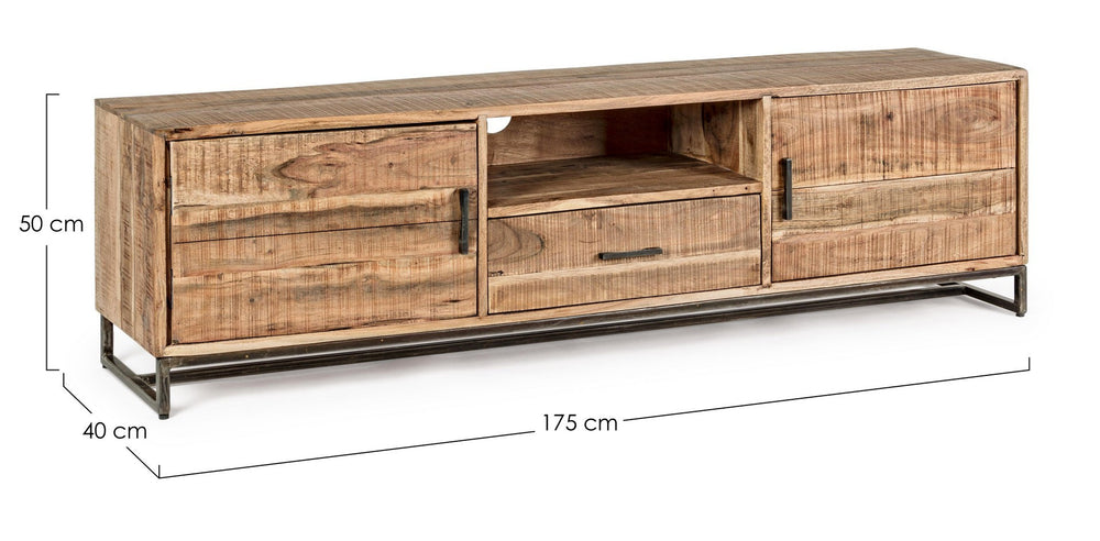Modern TV Stand with 2 Doors and 1 Drawer for Living Room W175